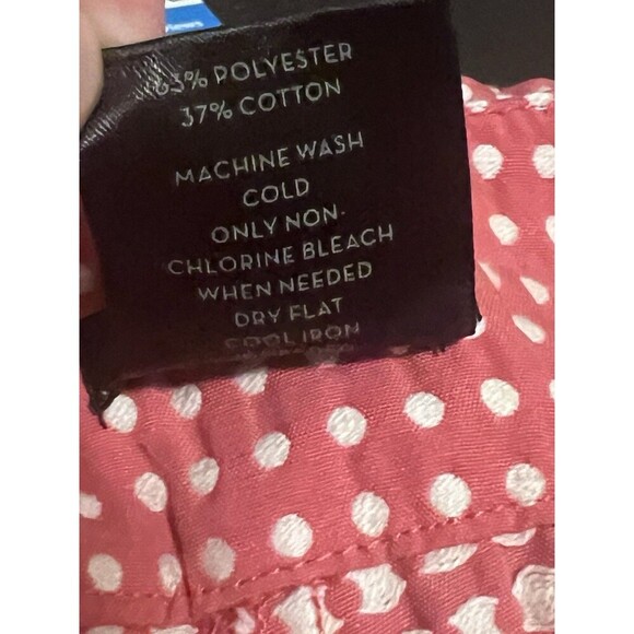 Ann Taylor Signature Pink Polka Dot Scalloped Hem Shorts Women Size 10 - Picture 7 of 7